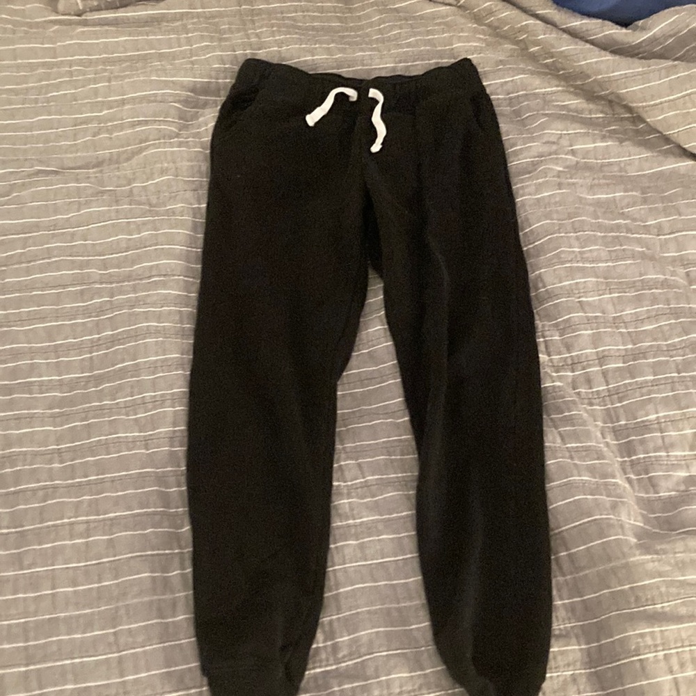 This is a pair of black sweatpants